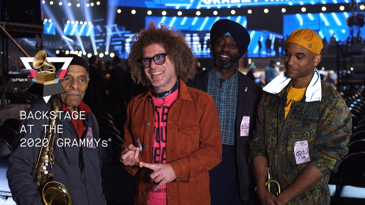 Preservation Hall Jazz Band Talk Backstage At The 62nd GRAMMY Awards Rehearsals