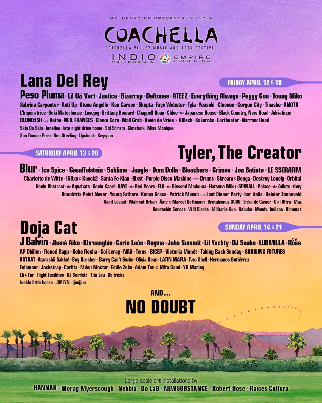 2024 Coachella Festival Lineup