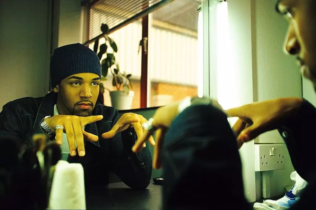 Craig David on the set of his 