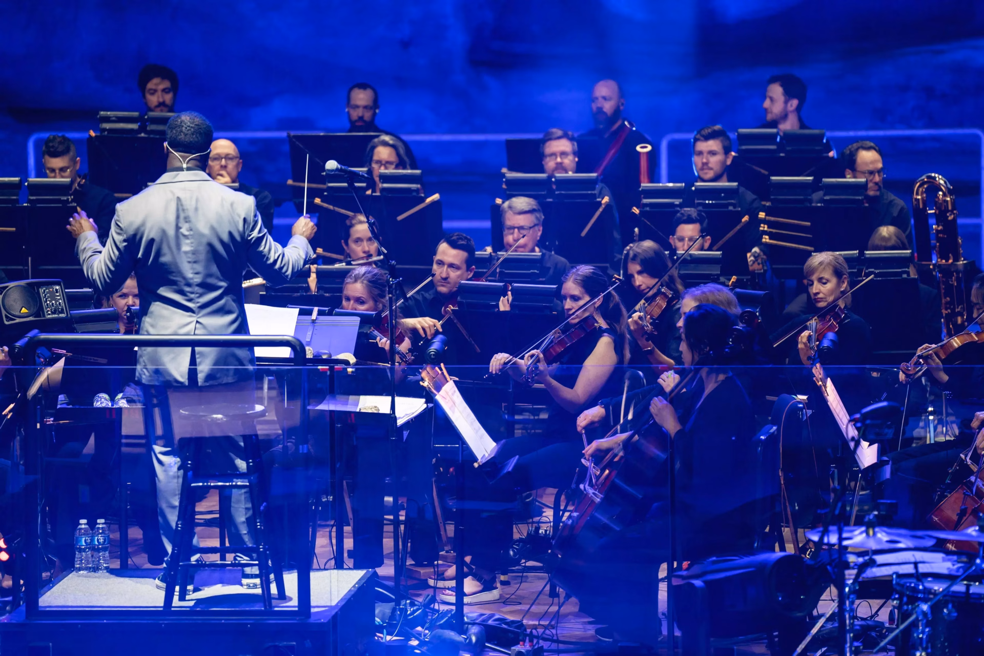 Derrick Hodge with orchestra