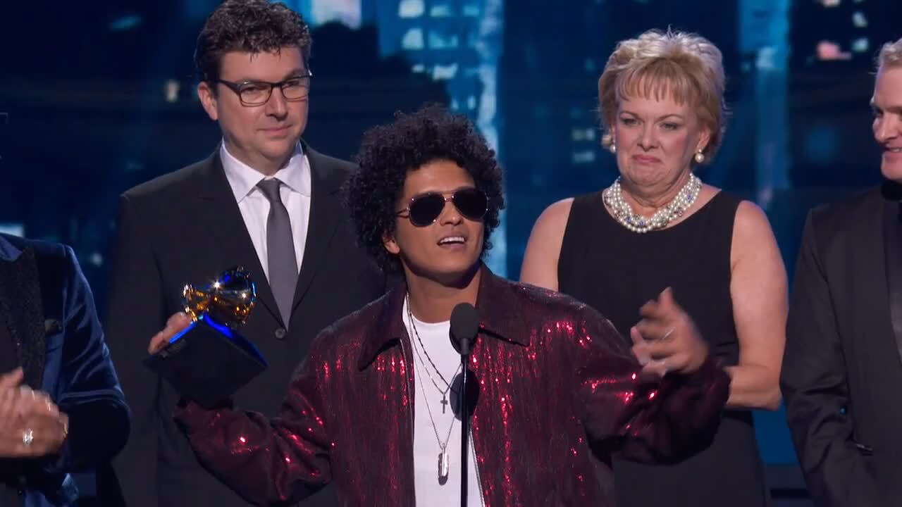 Bruno Mars Wins Record Of The Year | 2018 GRAMMYs Acceptance Speech