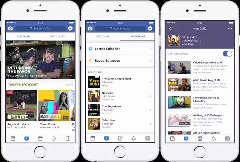 Facebook “Watch”: Videos From Billboard, Nas And More