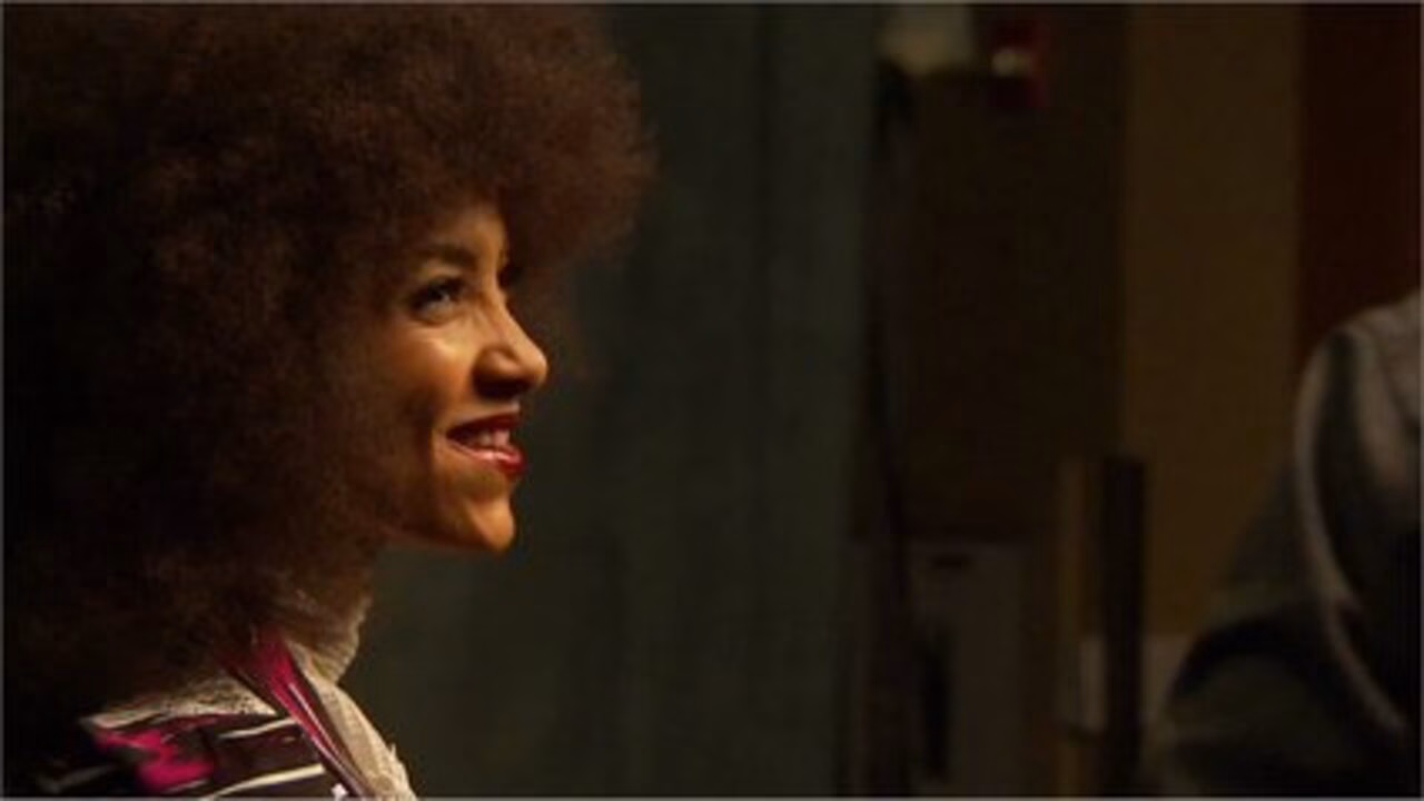 Esperanza Spalding In Danny Clinch Photo Room At 53rd Annual GRAMMY Awards