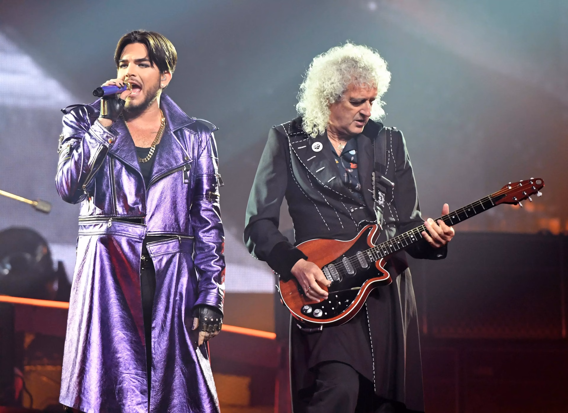 Adam Lambert & Brian May of Queen