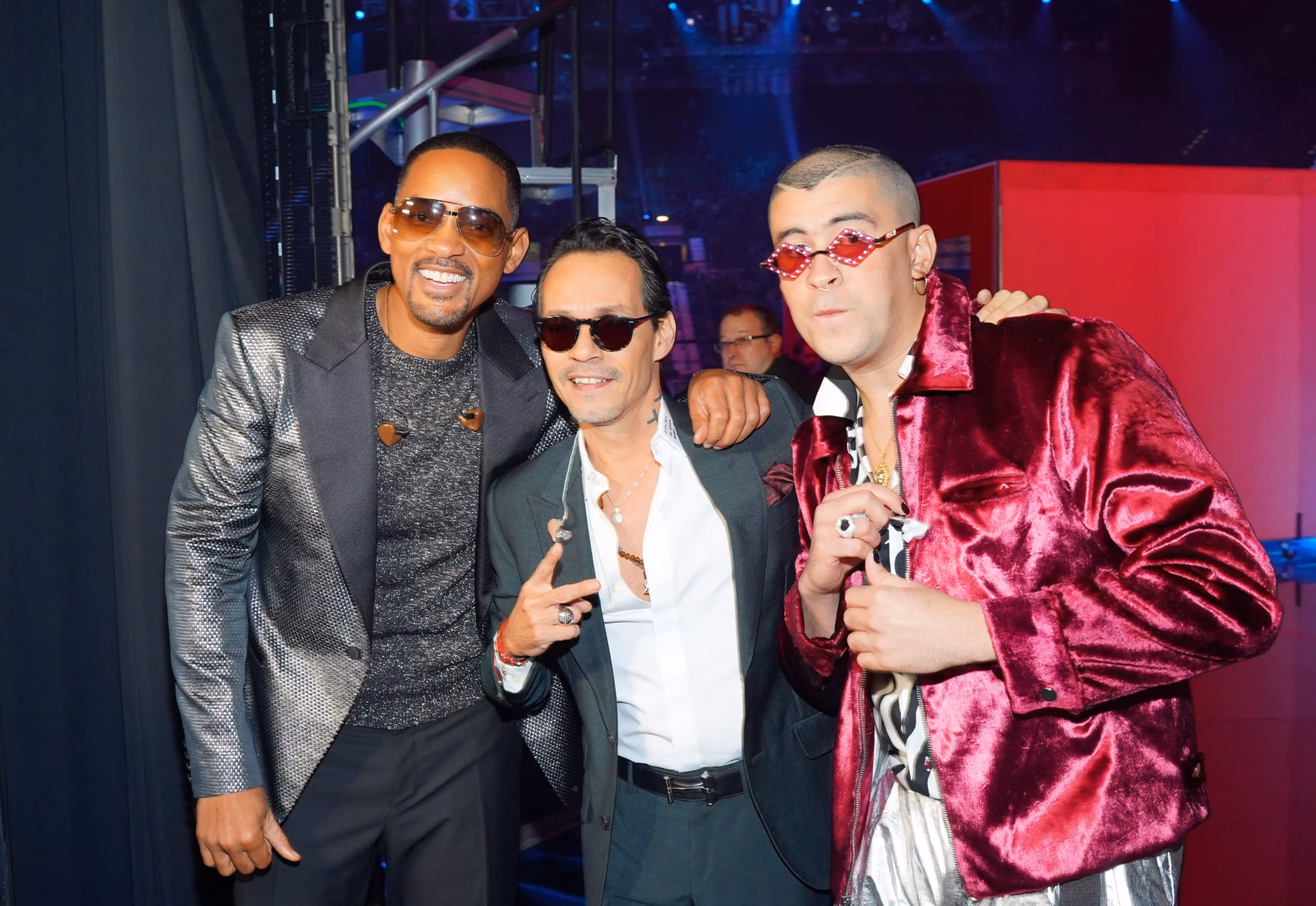 Will Smith, Marc Anthony, and Bad Bunny