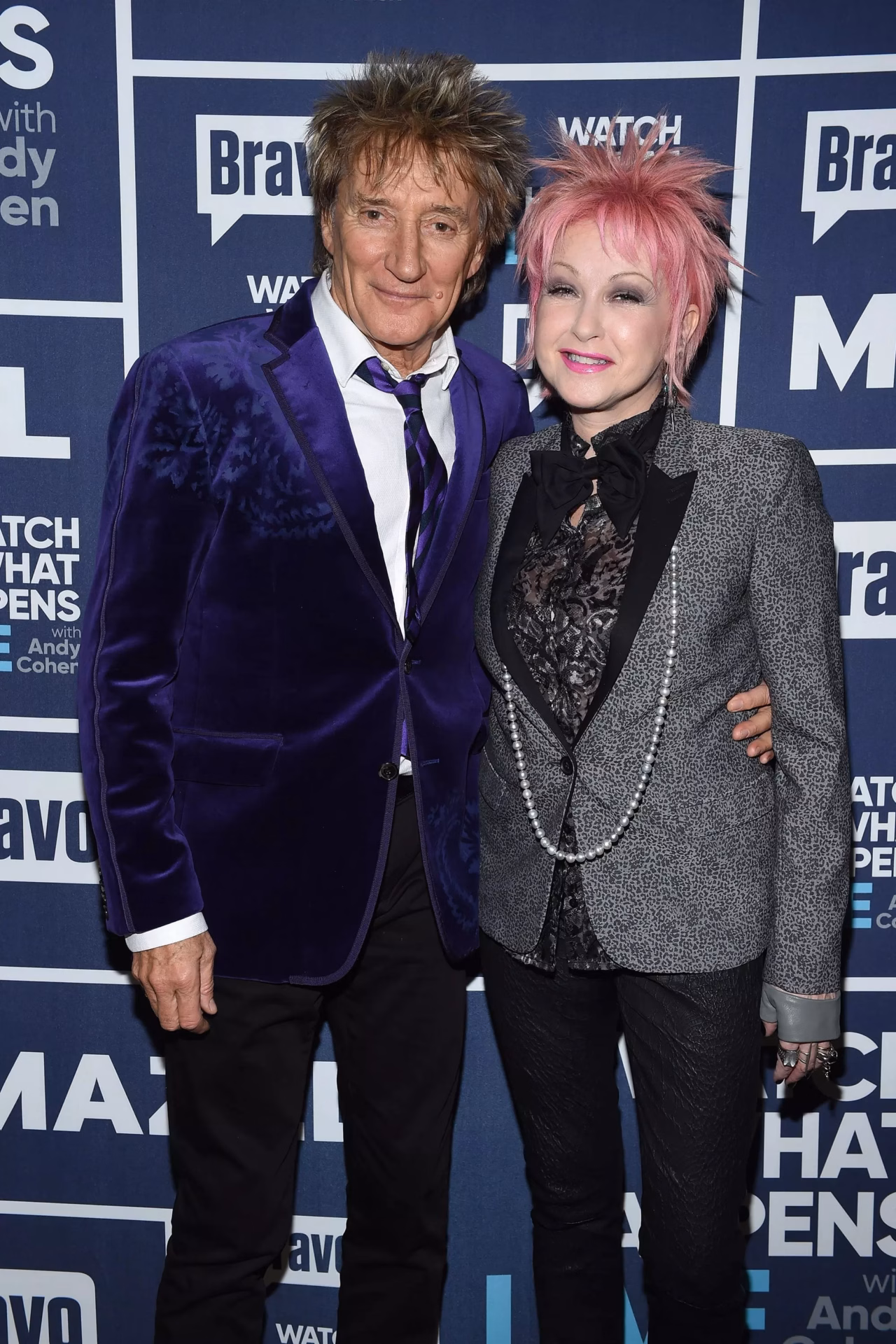 Rod Stewart and Cyndi Lauper