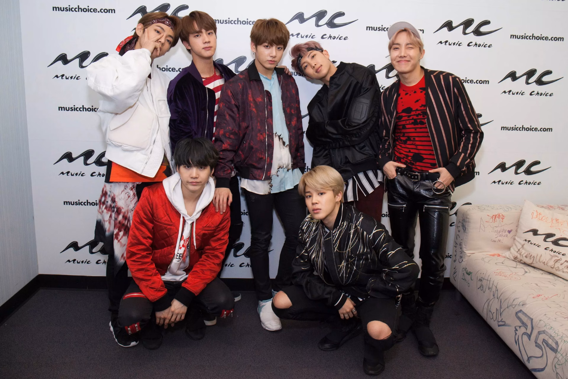 K-pop boy band BTS in 2017