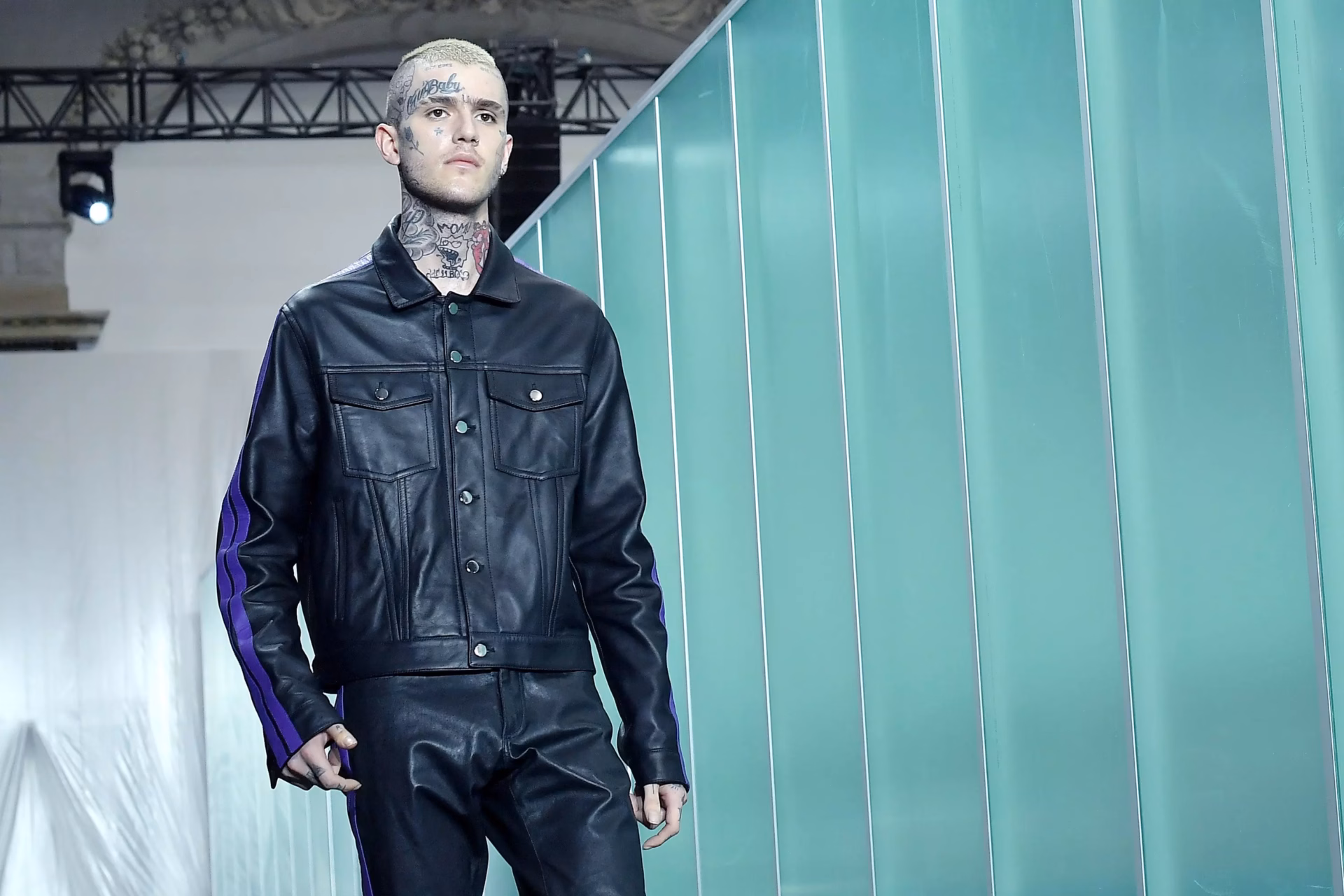 Rapper Lil Peep in 2017