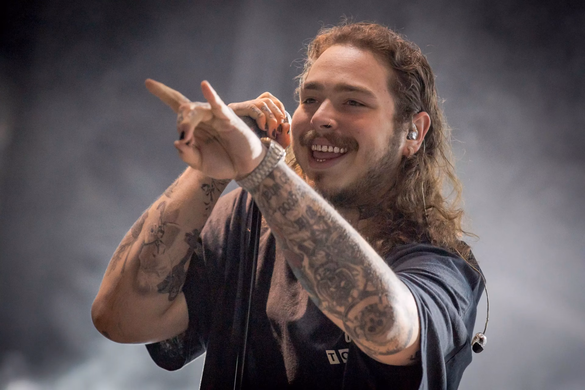 Post Malone on stage