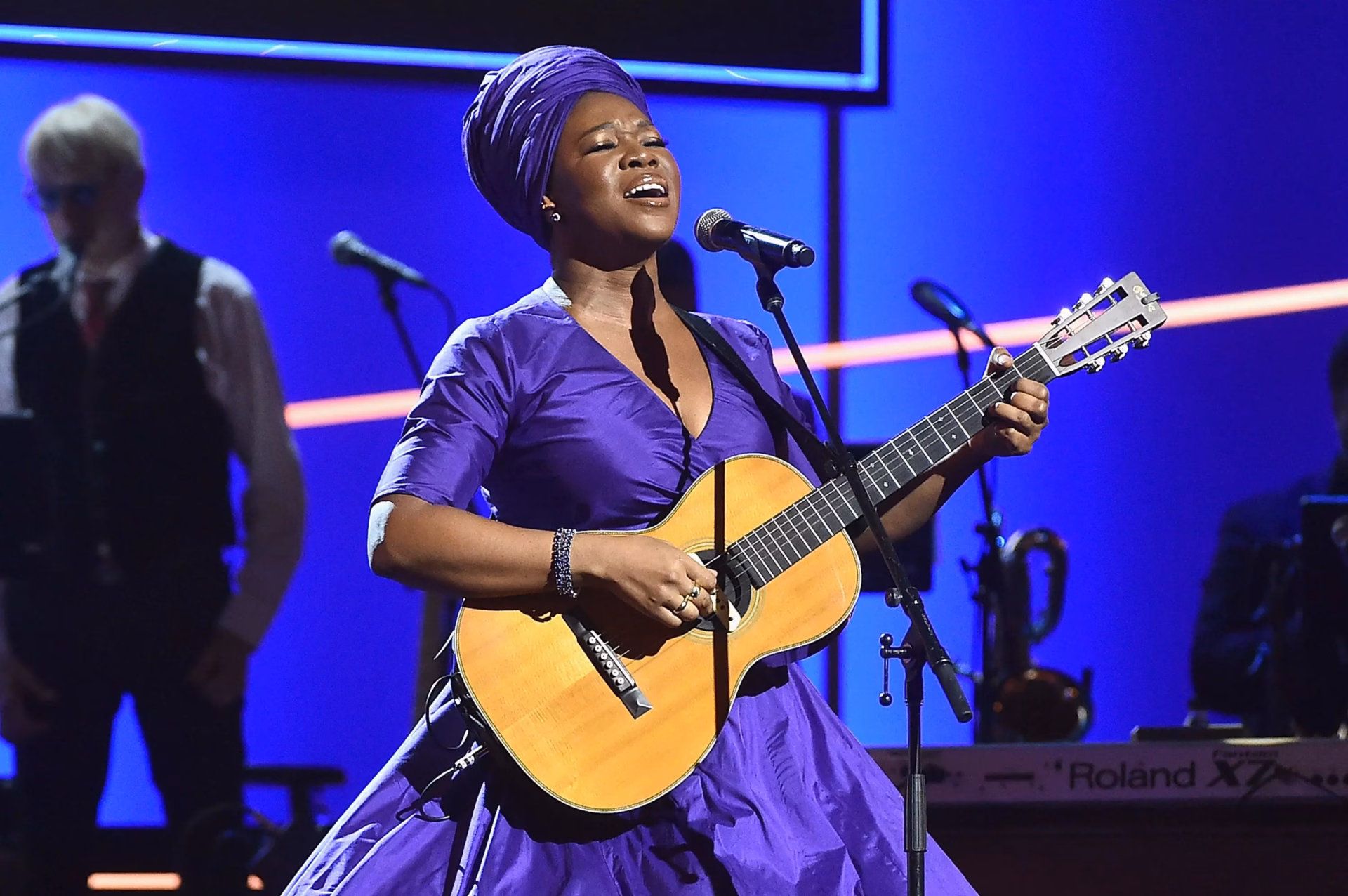 India.Arie at the 60th GRAMMY Awards in 2018
