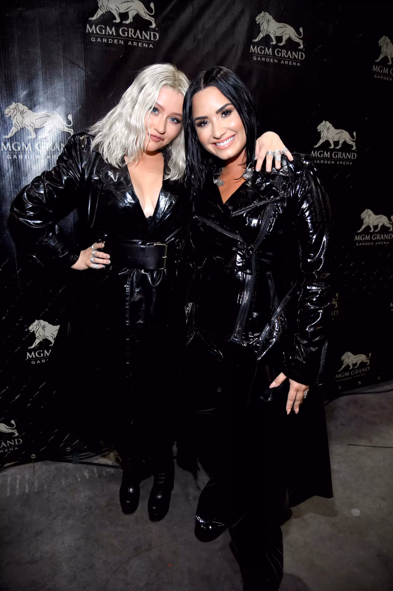 Christina Aguilera and Demi Lovato at the 2018 Billboard Music Awards