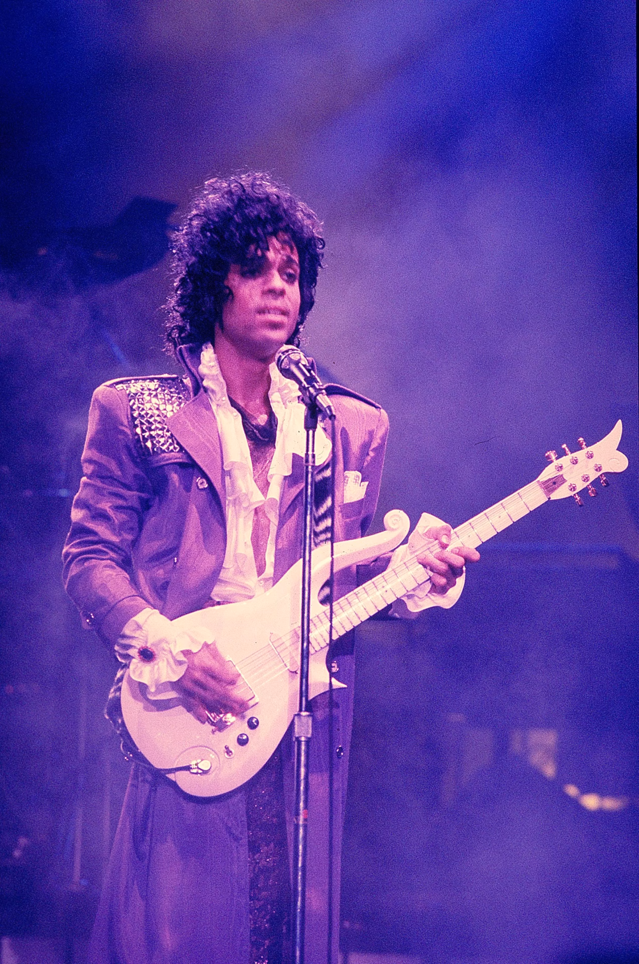 Prince on stage in 1984