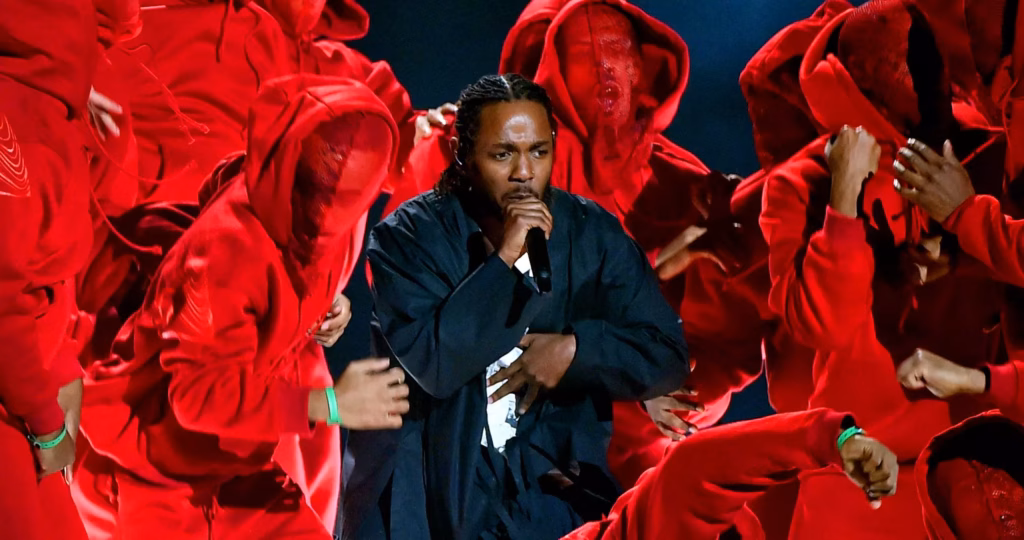 Kendrick Lamar at the 2018 GRAMMYs