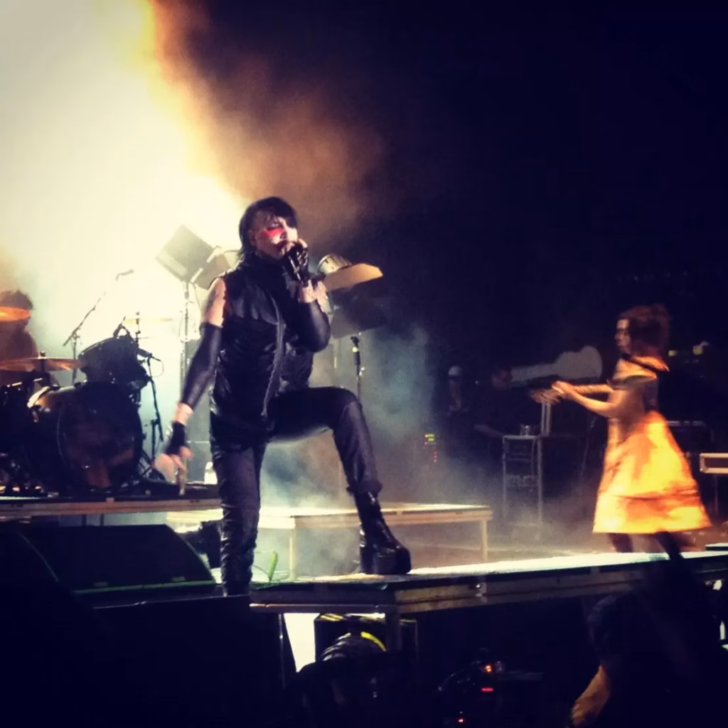 Marilyn Manson performs at Sunken Garden Theater on May 12