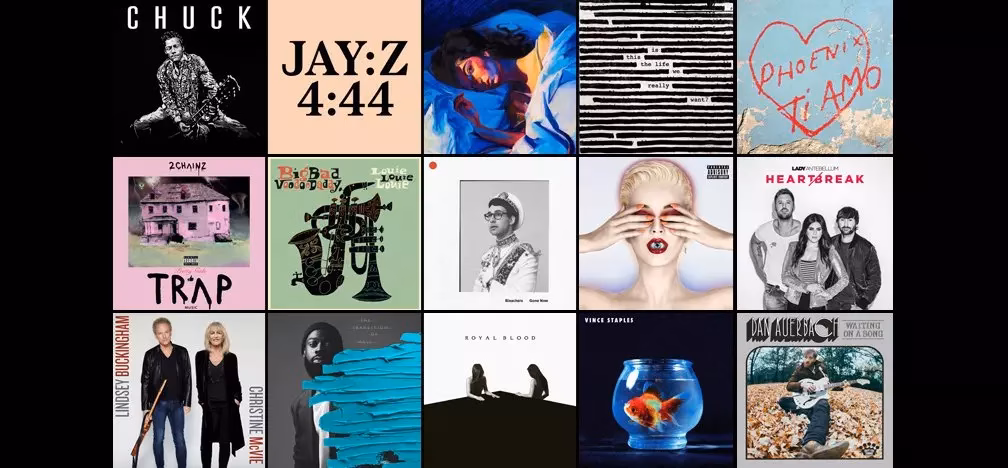 Album covers from new music released in June 2017