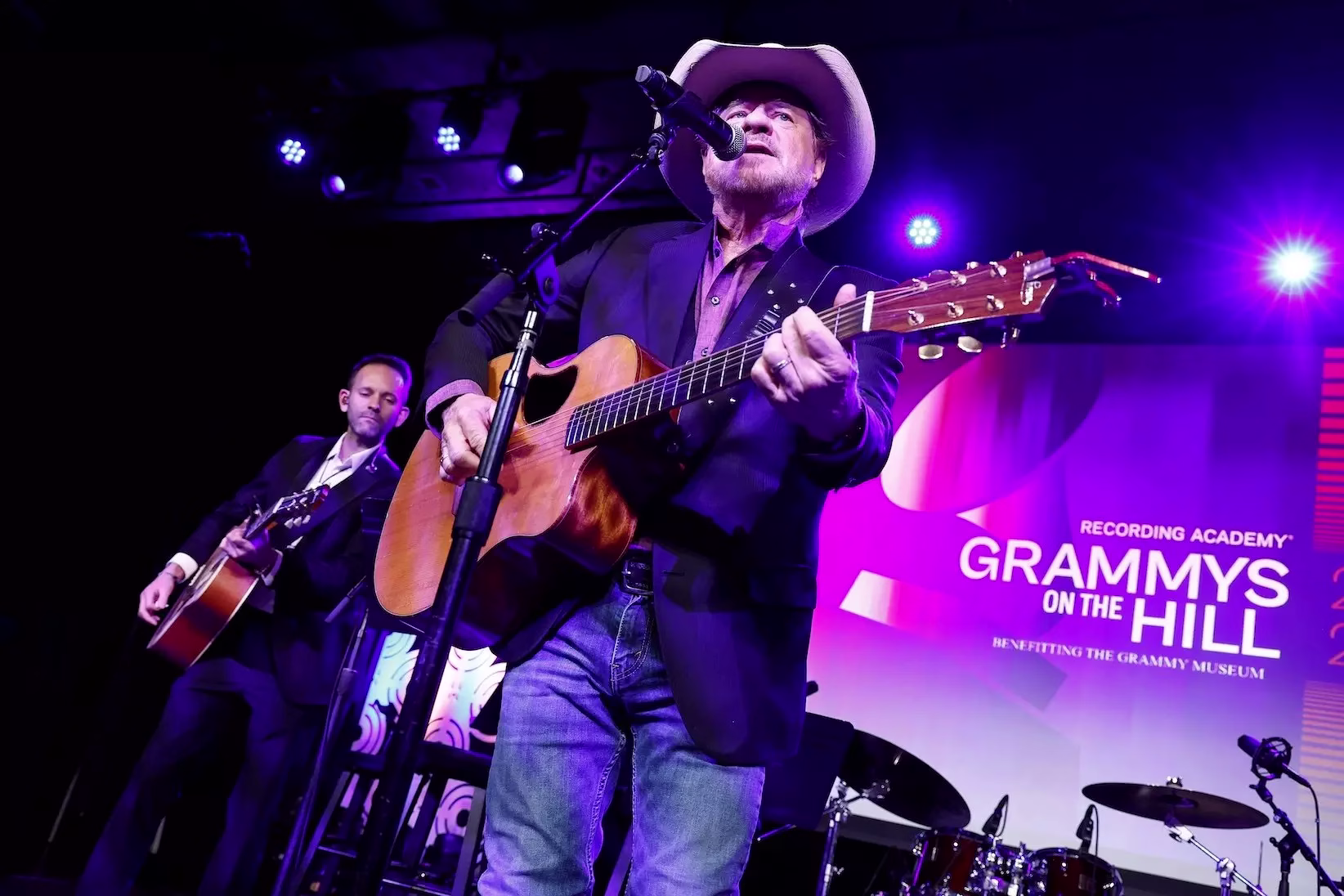 A photo of Paul Overstreet performing onstage during the 2025 GRAMMYs on the Hill Awards Dinner at the Hamilton Live on Tuesday, April 8, 2025, in Washington, D.C.
