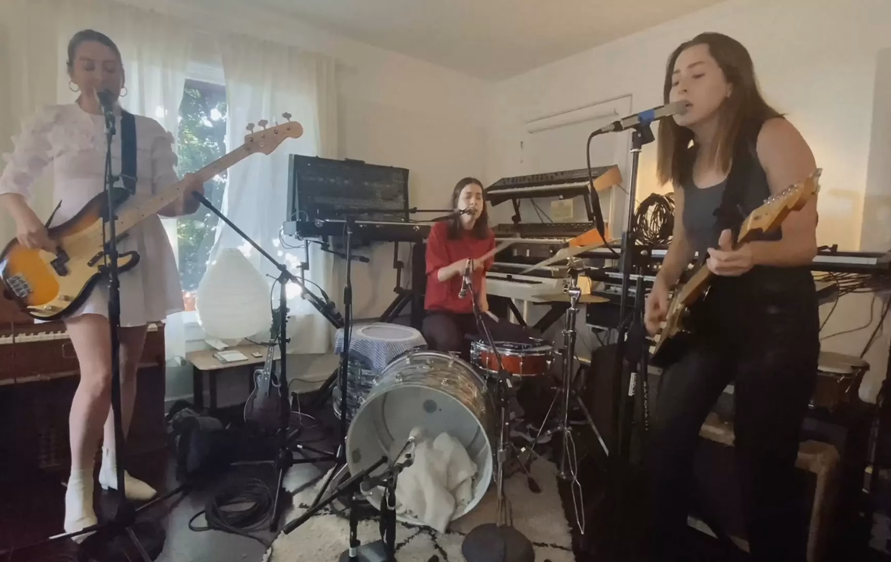 Haim Give A Groove-Heavy Performance Of “Gasoline” For Press Play