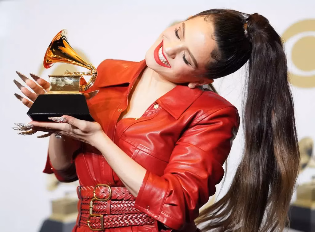Rosalía at the 2020 GRAMMYs