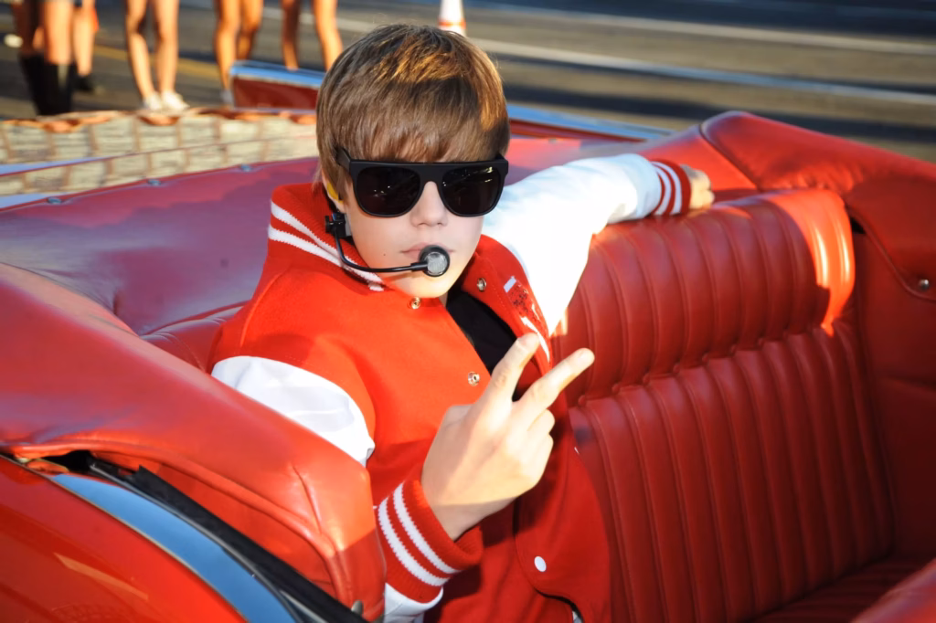 Justin Bieber performs at the 2010 Video Music Awards on Sept. 12