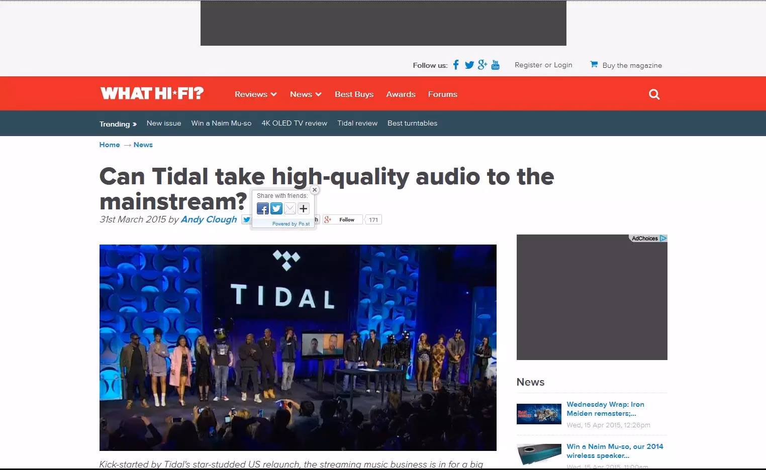 CAN TIDAL TAKE HIGH-QUALITY AUDIO TO THE MAINSTREAM?