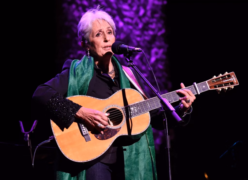 Joan Baez photographed in 2014