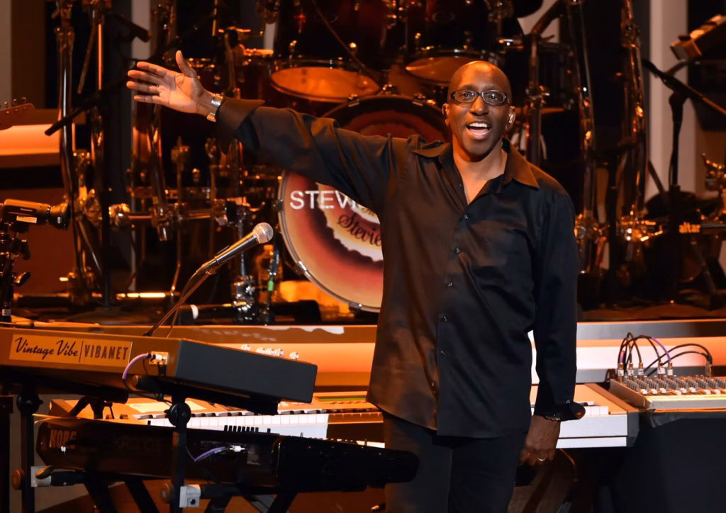 Musical director Greg Phillinganes at the taping of 