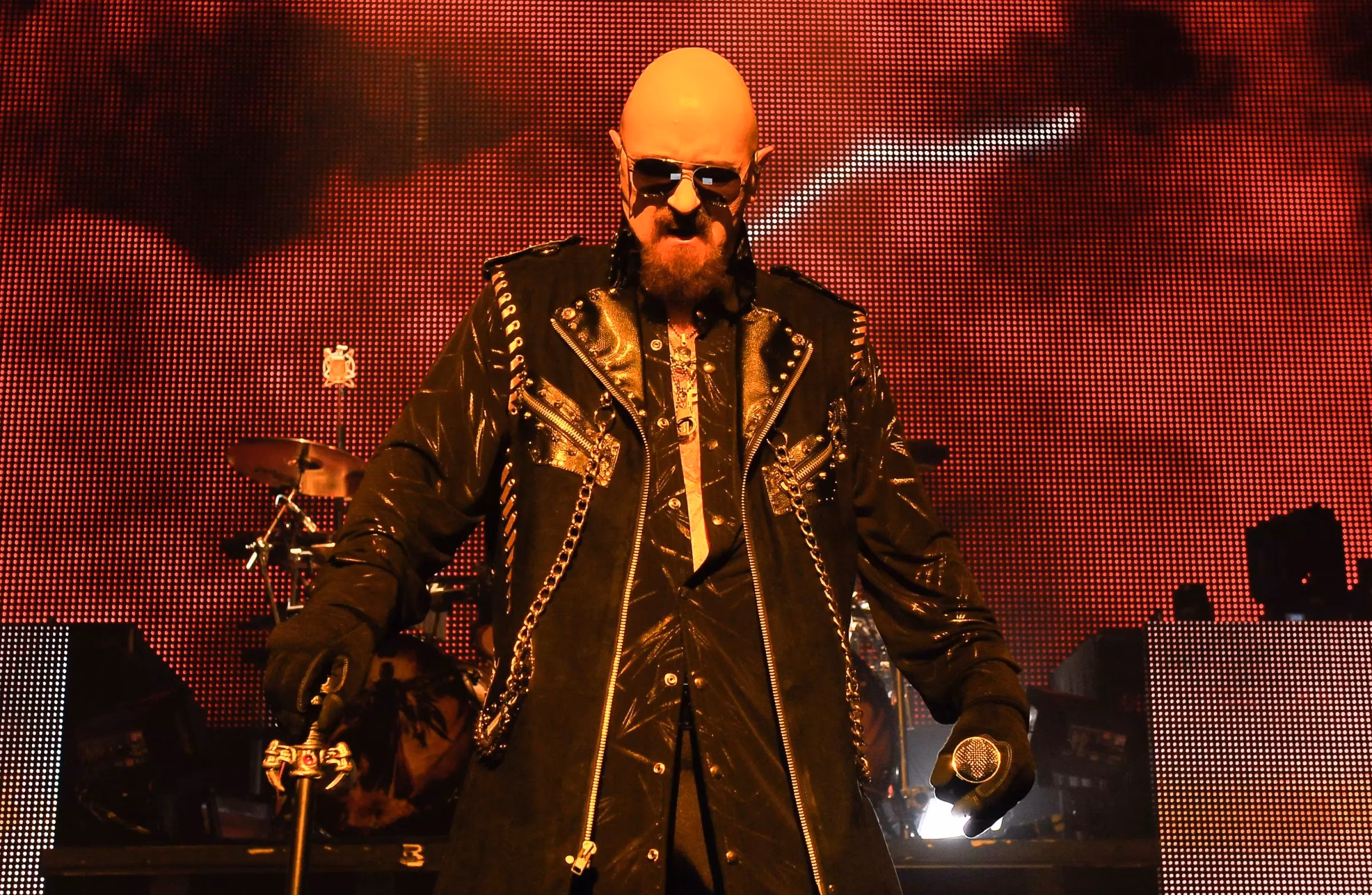 Judas Priest's Rob Halford performs live