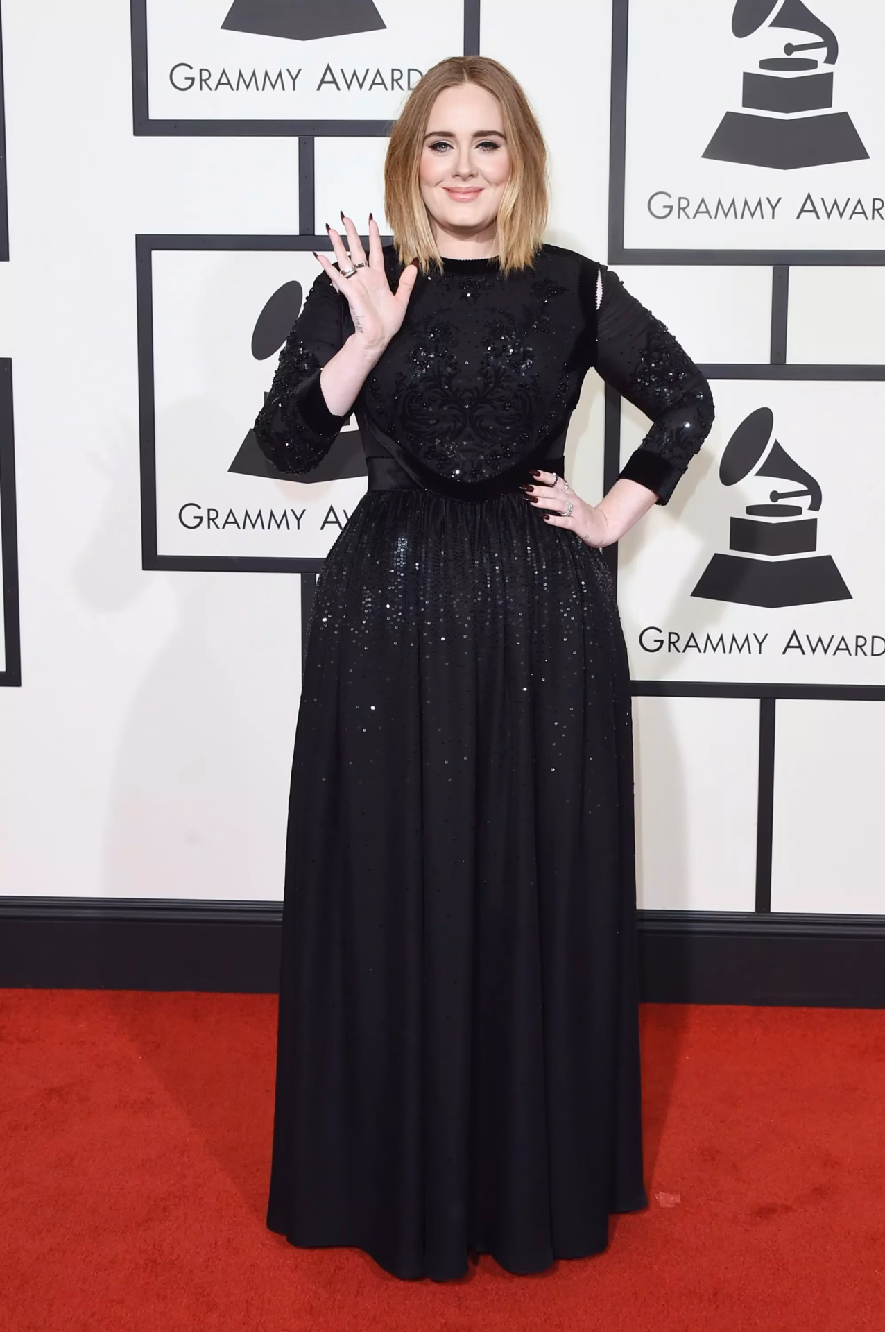 Adele at the 58th GRAMMY Awards in 2016