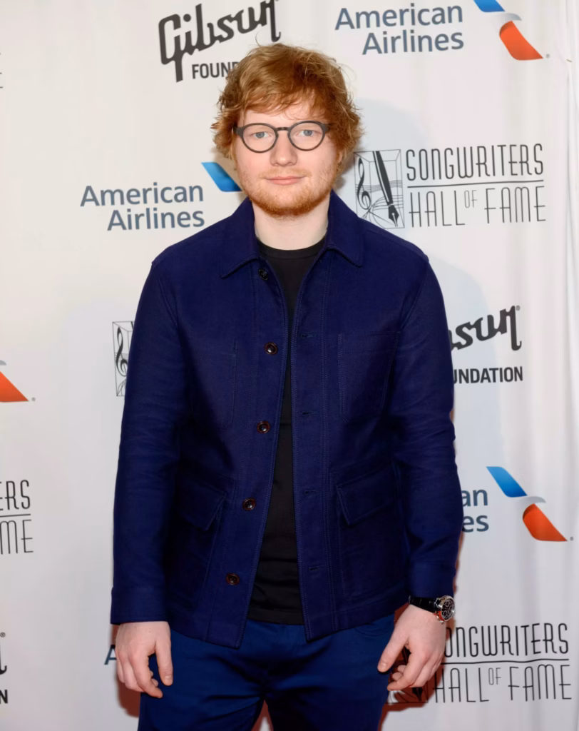 Ed Sheeran at the Songwriters Hall of Fame in 2017