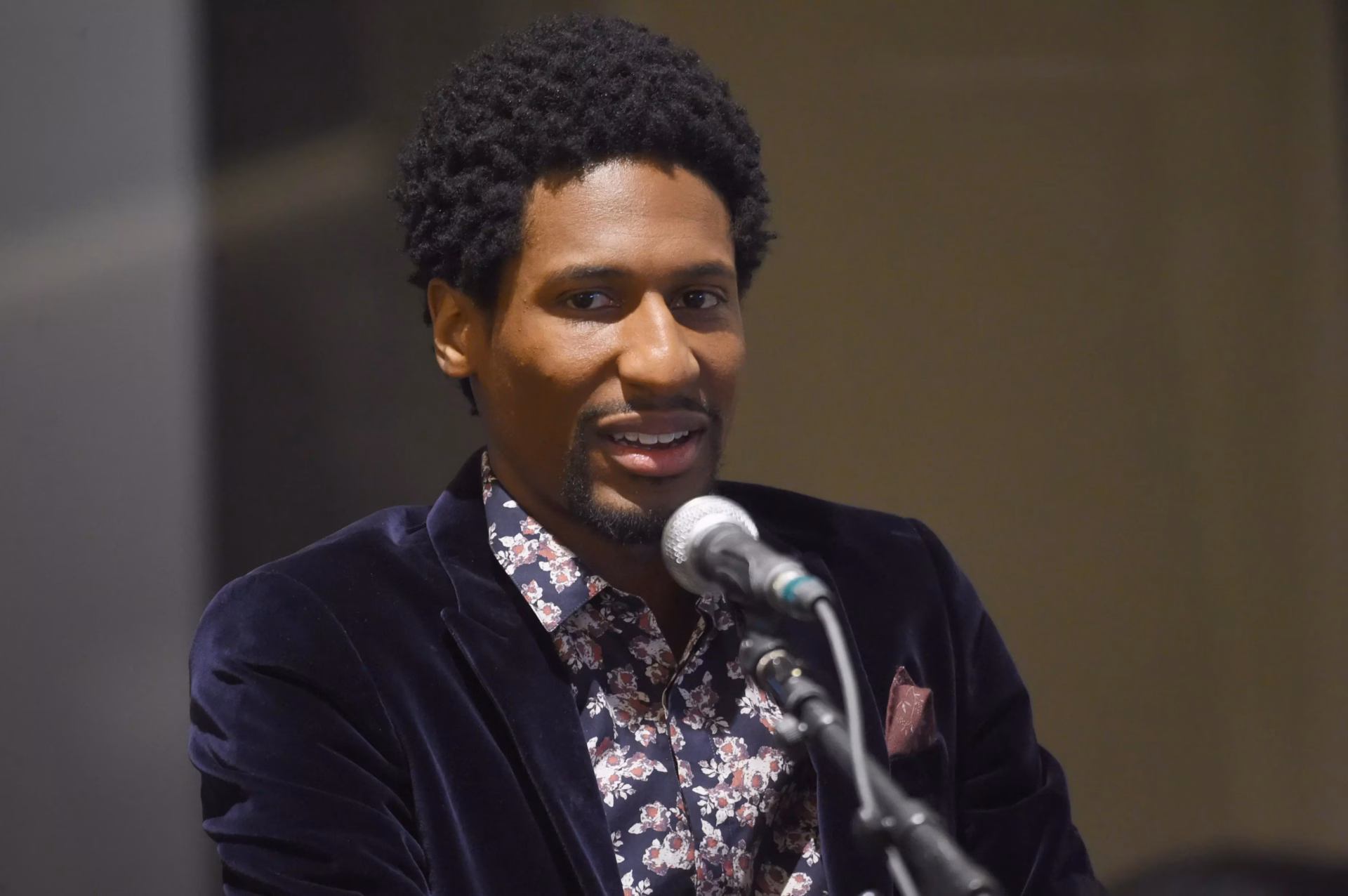 Jon Batiste speaks to GRAMMY Camp jazz students during 2018 GRAMMY Week