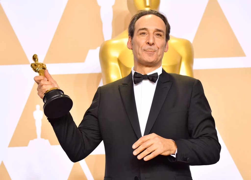 Alexandre Desplat photographed at the 2018 Oscars