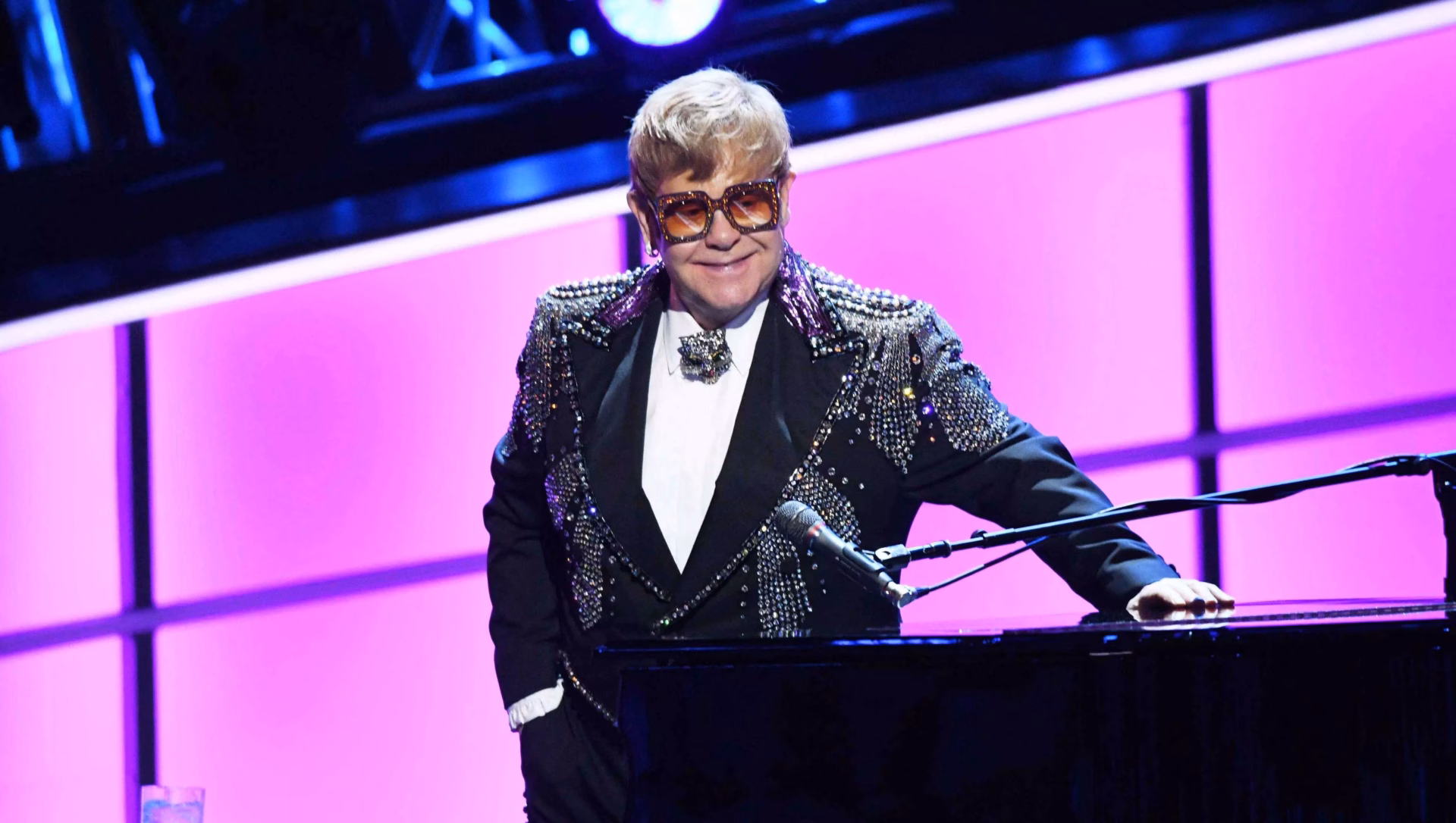 Elton John photographed at 